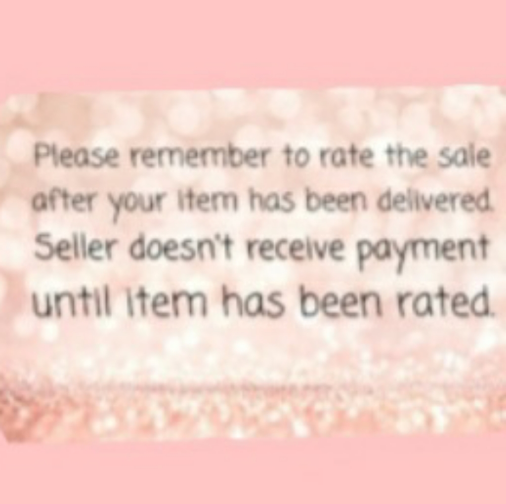 Please Remember to Rate the Seller
